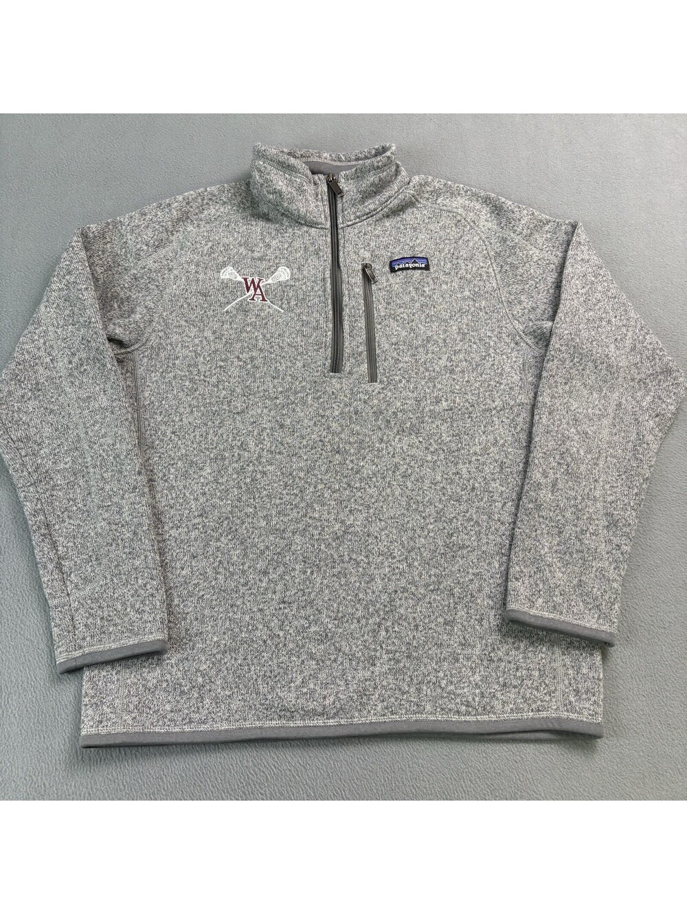 Patagonia Westford Academy Lacrosse Better Sweater Fleece Zip Up Jacket Small